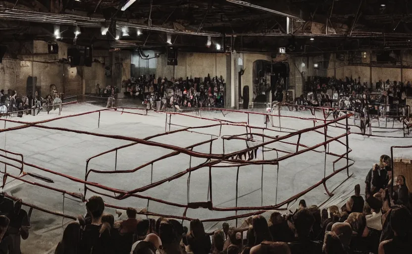 Image similar to a medieval boxing arena