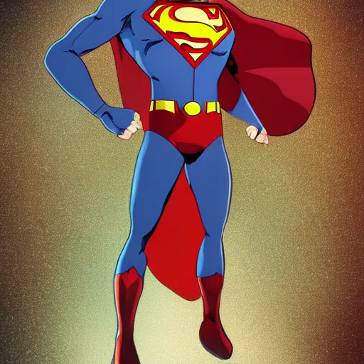 Prompt: Jon Kent superboy standing triumphantly. Dc comics. Superman Anime still. Makoto shinkai. Kuvshinov ilya. Gold Ratio. Trending on artstation