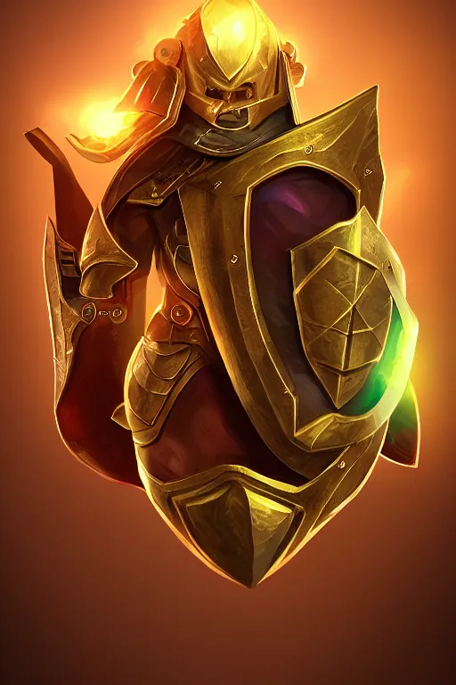 Image similar to shield fantasy epic legends game icon stylized digital illustration radiating a glowing aura global illumination ray tracing hdr fanart arstation by ian pesty and katarzyna da „ bek - chmiel