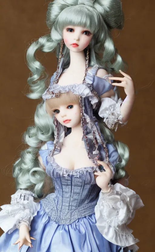 Image similar to dollfie in baroque dress