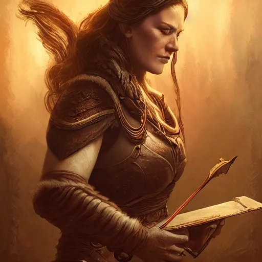 Image similar to unknown the elder scrolls vi floor jansen as a female bard, atmospheric lighting, painted, intricate, volumetric lighting, beautiful, rich deep colors masterpiece, sharp focus, ultra detailed by leesha hannigan, ross tran, thierry doizon, kai carpenter, ignacio fernandez rios