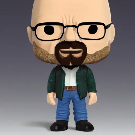 Prompt: walter white funko pop realistic photo