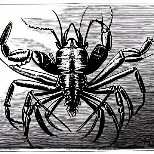 Image similar to lobster demon by piranesi