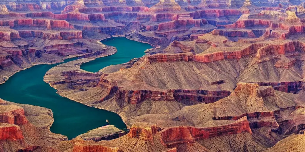 Prompt: spherical photo of the grand canyon