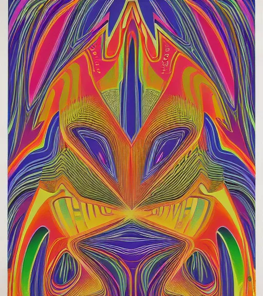 Image similar to art of a psychedelic 1970s poster, symmetrical, highly detailed, concept art,