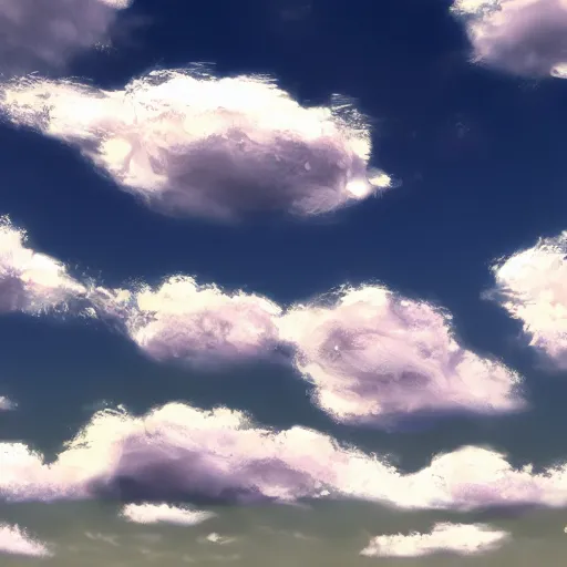 Prompt: clouds, 4 k, artstation