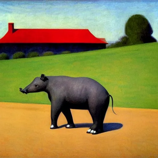 Image similar to Tapir by Edward hopper