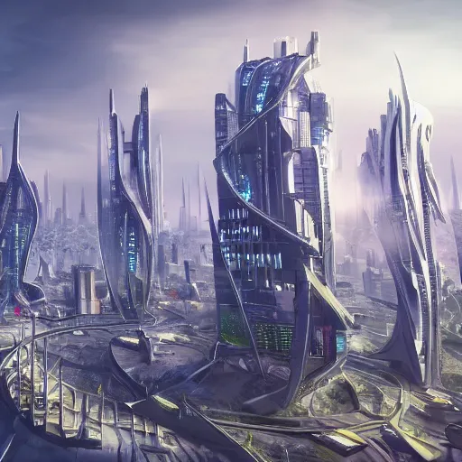 Image similar to Futuristic city, highly detailed, 4K