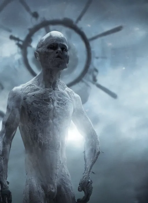 Image similar to the engineer, by Ron Haviv, Prometheus Hollywood movie still, highly detailed, 8k