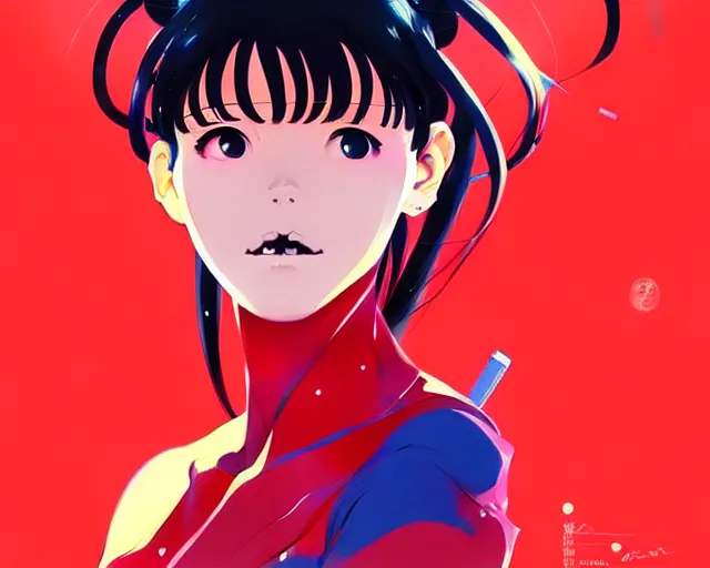 Image similar to a ultradetailed beautiful painting of misato from evangelion, by conrad roset, greg rutkowski and makoto shinkai trending on artstation