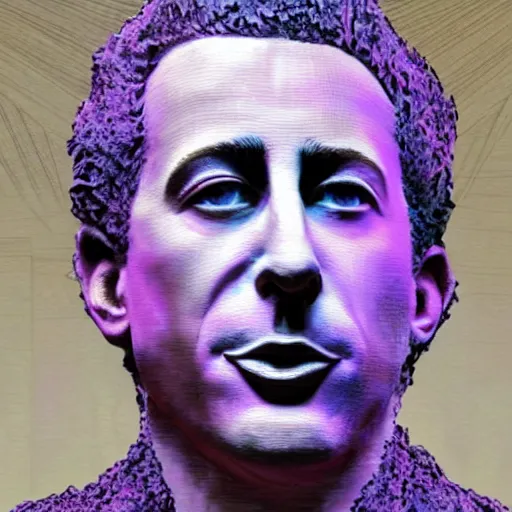 Prompt: hyperrealistic mixed media image of a statue of jerry seinfeld made entirely of multicolored dry noodles, stunning 3 d render inspired art by istvan sandorfi and greg rutkowski, perfect facial symmetry, realistic, highly detailed attributes and atmosphere, dim volumetric cinematic lighting, 8 k octane extremely hyper - detailed render, post - processing, masterpiece,