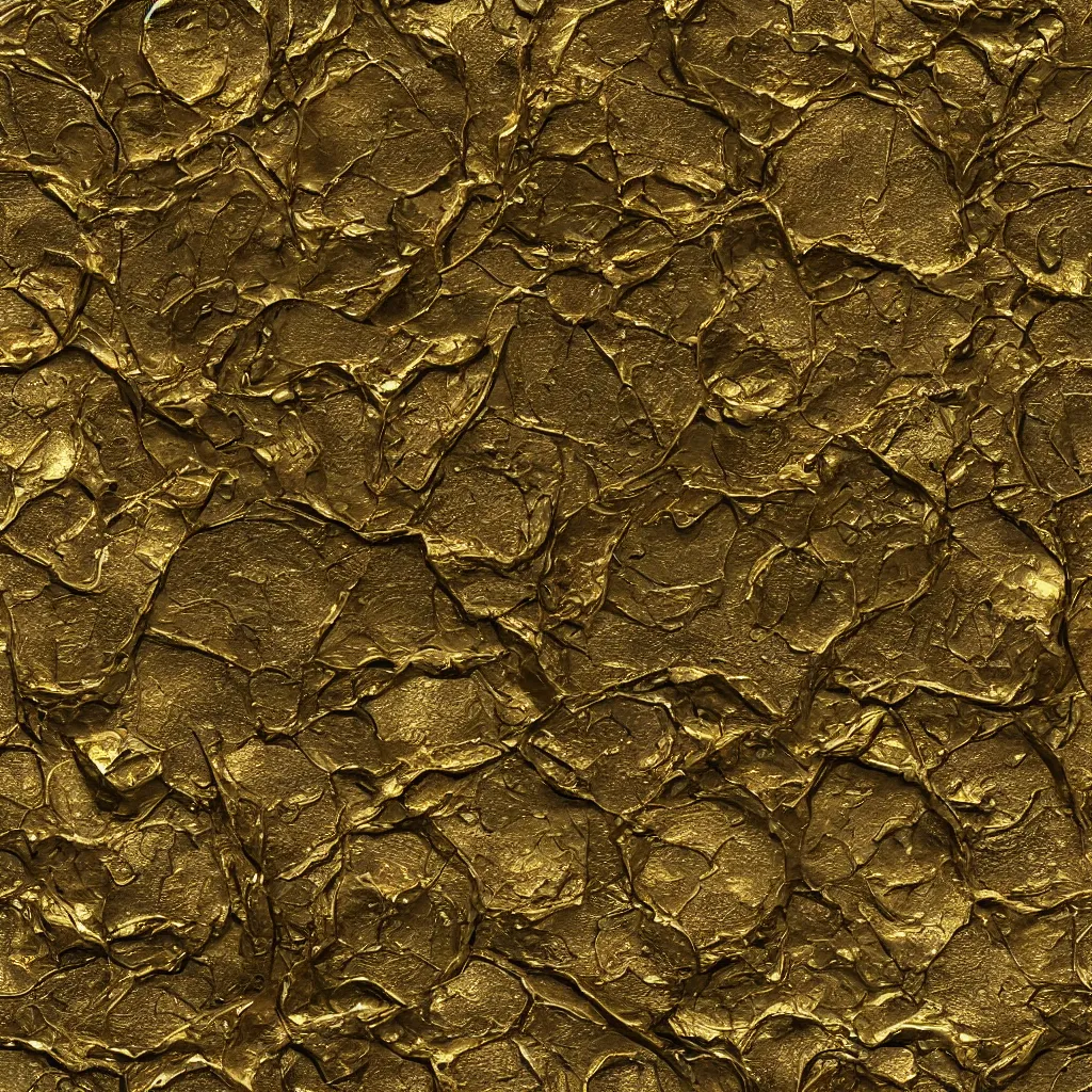 Image similar to seamless tileable texture of damaged metal gold, realistic, very detailed, beautiful, intricate details, sharp focus, substance designer, substance render, substance painter, marmoset, unreal engine, octane render