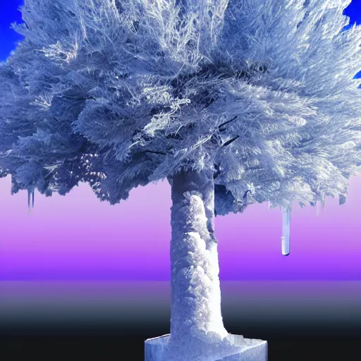 a tree made out of ice, vaporwave aesthetic | Stable Diffusion | OpenArt