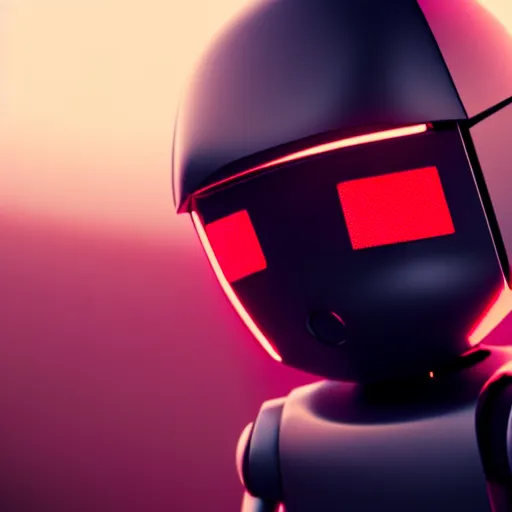 Image similar to a cute little robot. super realistic 8 k render of a dark hooded powerful elegant, cinematic composition