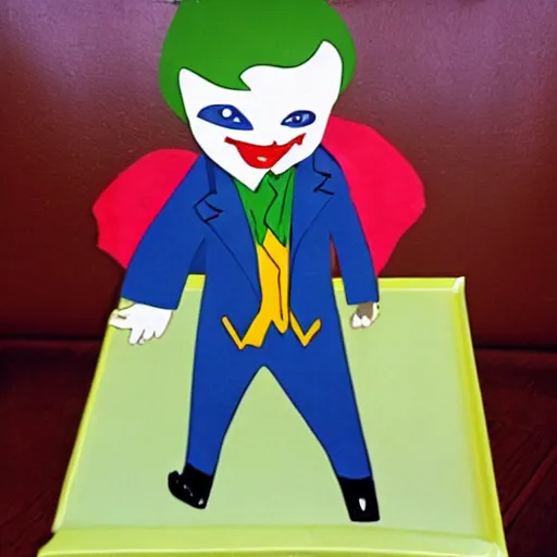 Prompt: the joker baby photo album