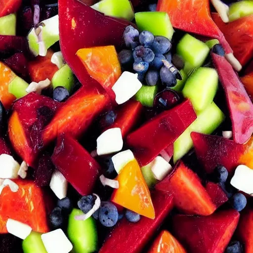 Image similar to strange fruit salad