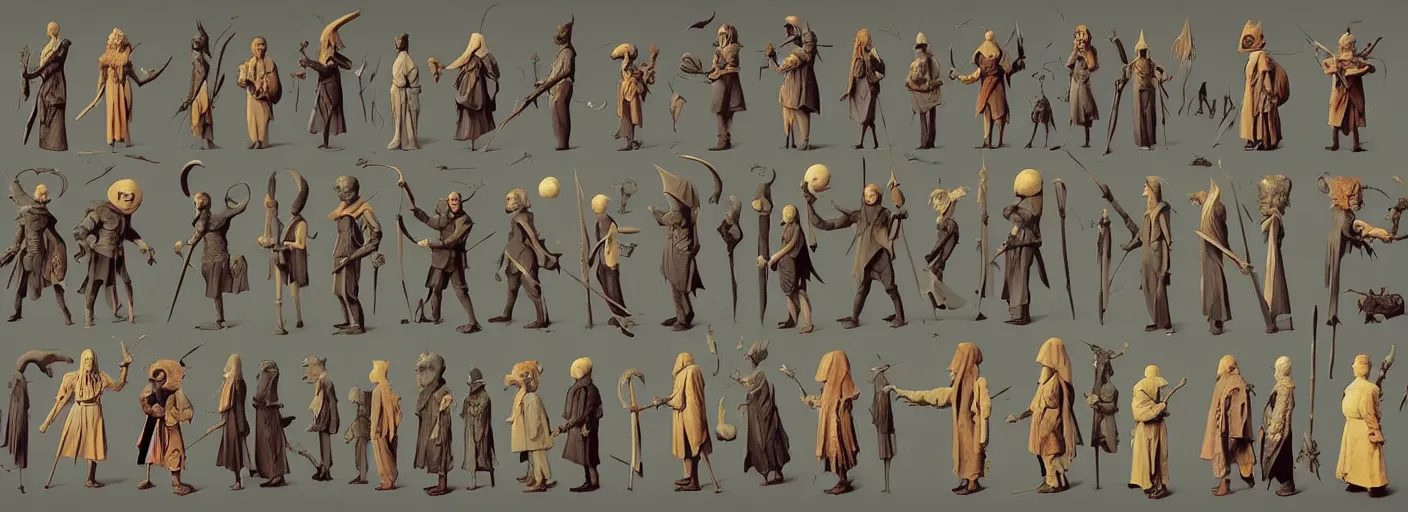 Prompt: full - body d & d rpg character concept art anatomy, very coherent and colorful high contrast masterpiece by norman rockwell franz sedlacek hieronymus bosch dean ellis simon stalenhag rene magritte gediminas pranckevicius, dark shadows, sunny day, hard lighting, reference sheet white background