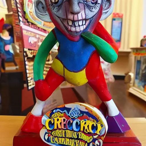 Image similar to circus freak sculpture toy on display