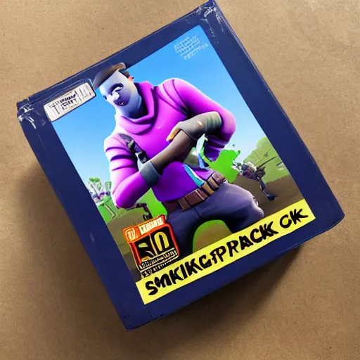 Prompt: smoking that fortnite pack