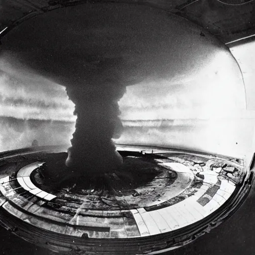 Prompt: inside of nuclear explosion