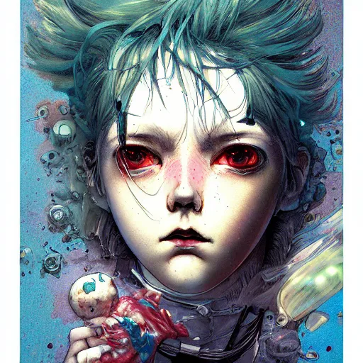 Image similar to prompt : dream punk portrait soft light painted by james jean and katsuhiro otomo and erik jones, inspired by akira anime, smooth face feature, intricate oil painting, high detail illustration, sharp high detail, manga and anime 1 9 9 9