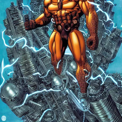 Image similar to portrait of colossus from xmen, symmetrical, by yoichi hatakenaka, masamune shirow, josan gonzales and dan mumford, deayami kojima, takato yamamoto, barclay shaw, karol bak, yukito kishiro