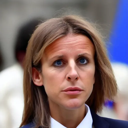 Image similar to beautiful female Emmanuel Macron