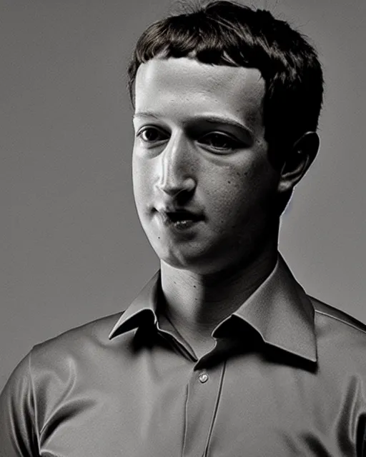 Image similar to a portrait of a 1 9 8 0 s kgb agent looking like mark zuckerberg