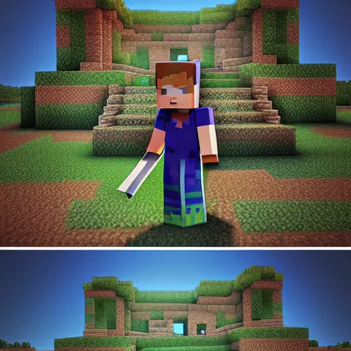 Creeper Minecraft Made Paper Real Life Stock Photo 2058235523