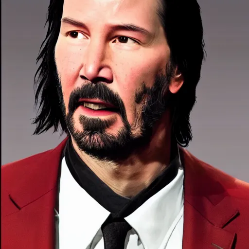 Image similar to Keanu reeves as robin from Batman 4K detailed super realistic