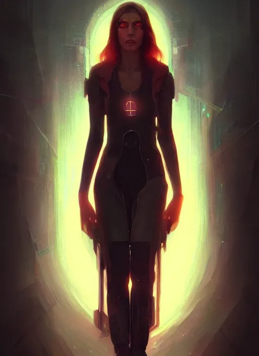 Image similar to « a portrait o cyberpunk jesus, glowing eyes, a digital painting by charlie bowater, featured on cgsociety, fantasy art, behance hd, wiccan, artstation hd »