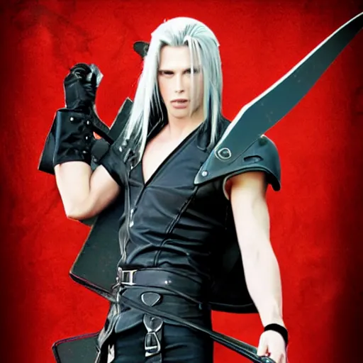 Prompt: Free Download Sephiroth Final Fantasy 7 Movie Clipart Actor