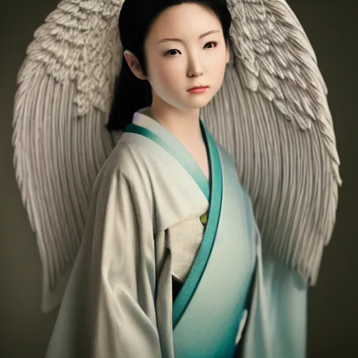 Image similar to a beautiful japanese angel, photography, movie still 8 k