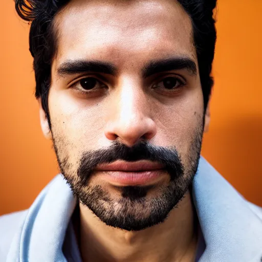 Image similar to Camilo Cesar Augusto Gomez Chaparro, face and body, perfect face proportions, groomed facial hair, handsome, anthropologist , 8k, cinematic, reality,