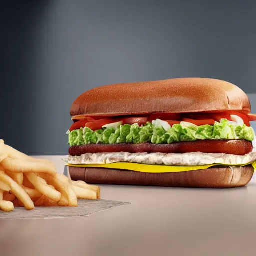 Image similar to Mcdonalds ad for a rat sandwich