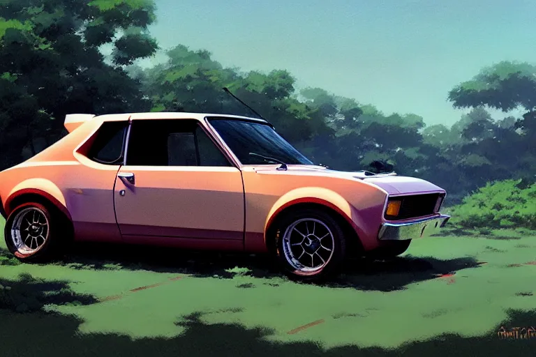 Image similar to amc gremlin, painted by greg rutkowski makoto shinkai takashi takeuchi studio ghibli, akihiko yoshida