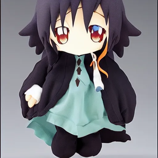 Image similar to cute fumo plush of the fire and brimstone preacher of a small parish, anime