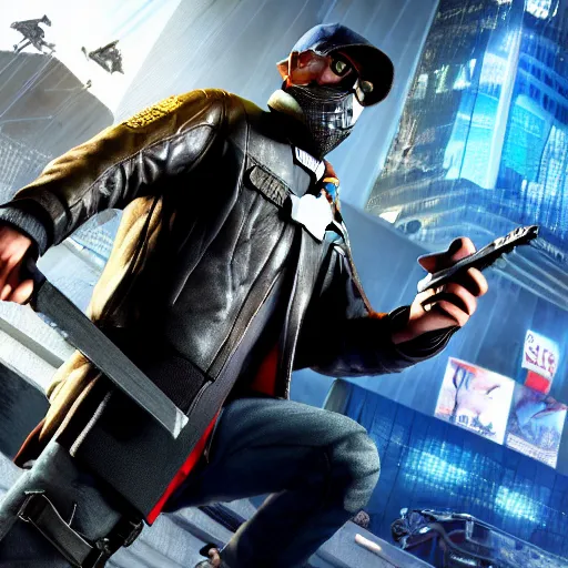 Image similar to film still of Wrench from Watch Dogs (2014), 4k, insane detail