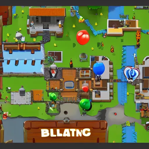 Image similar to bird view of walter white as a tower in bloons td 6