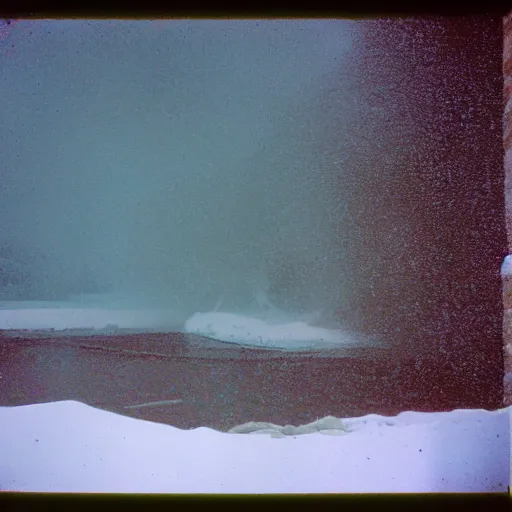 Image similar to photo, green river wyoming, snowstorm, kodak ektachrome 1 2 0,