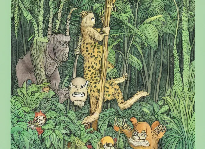 Image similar to jungle by maurice sendak