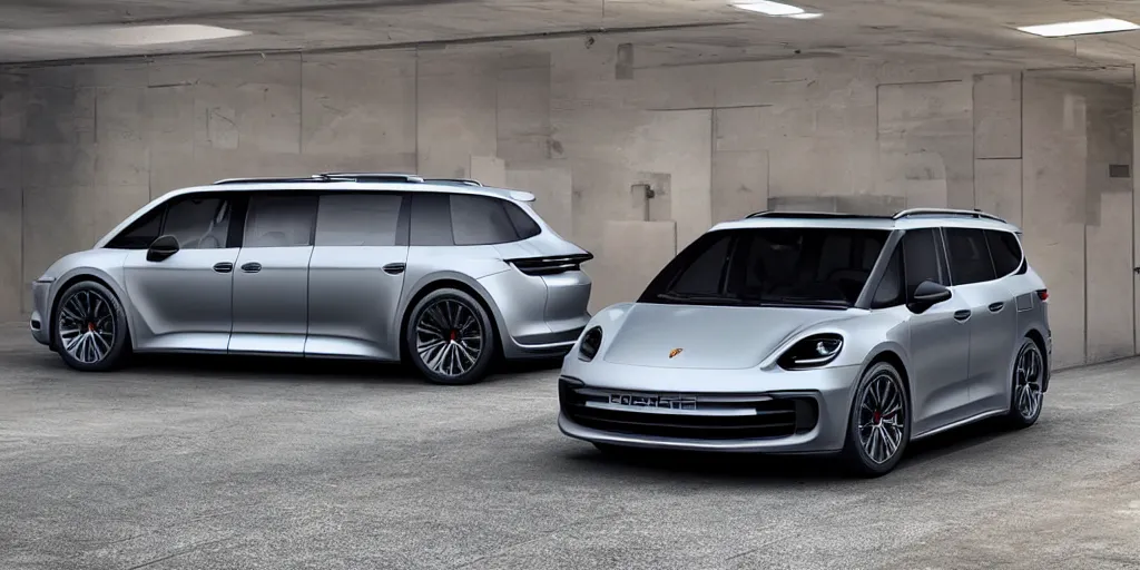 Image similar to “2021 Porsche Minivan, ultra realistic, 4K, high detail”