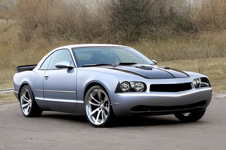 Image similar to muscle car designed in ukraine ( 2 0 0 5 )