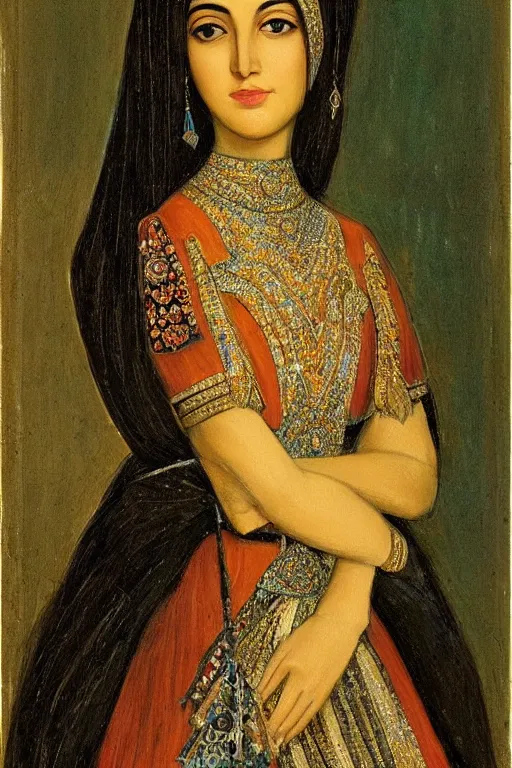 Image similar to Portrait of a Persian Princess who is an architect, beautiful princess, architect
