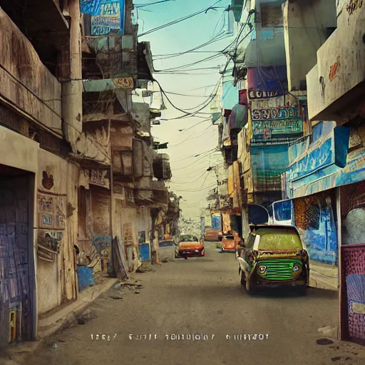 Image similar to Karachi, cinematic, digital art