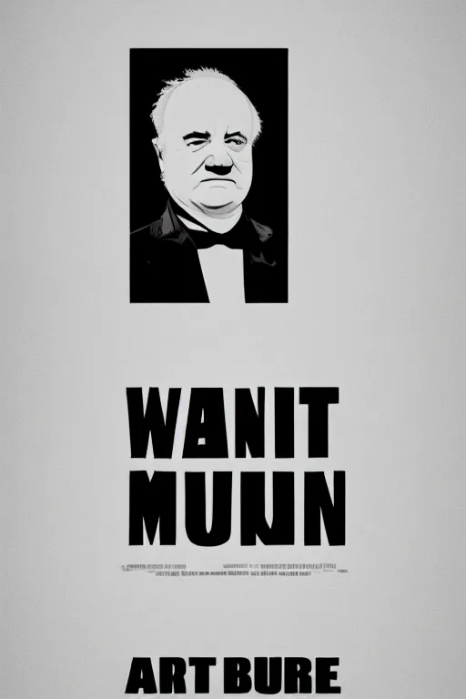 Image similar to minimal movie poster, van buren, brian doyle - murray is united states president martin van buren, solid colors, cinematic, fan art, trending on artstation