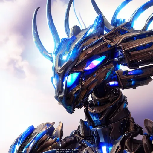 Image similar to a highly detailed close-up, of an awe-inspiring beautiful majestic anthropomorphic humanoid robotic mecha female dragon, with smooth and streamlined armor, standing and posing elegantly in front of the camera, well detailed head with epic LED eyes, sharp and dangerous sleek design, two arms, two legs, long tail, digital art, artstation, DeviantArt, professional, octane render, sunset lighting