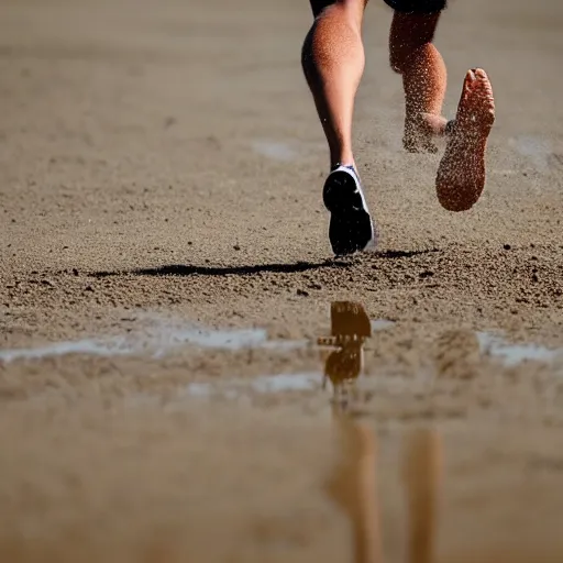 Image similar to runner in quicksand