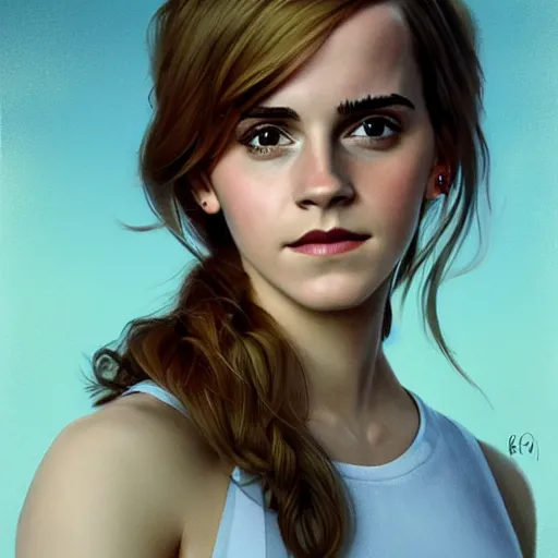 Image similar to Emma Watson as a car in the Pixar movie Cars, highly detailed, digital painting, artstation, concept art, sharp focus, illustration, art by greg rutkowski and alphonse mucha