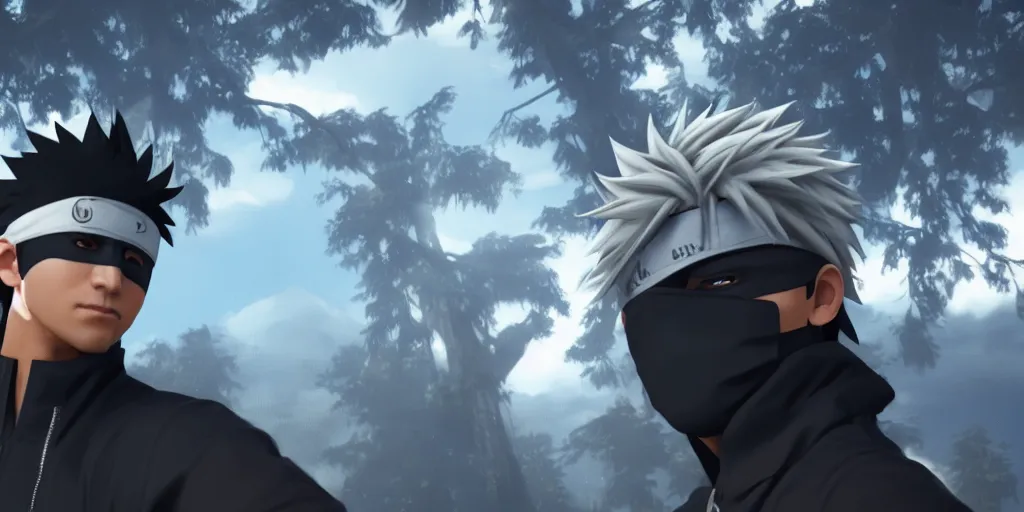 Prompt: my selfie with kakashi hatake, unreal 5, hyperrealistic, realistic, photorealistic, dynamic lighting, highly detailed, cinematic landscape, studio landscape, studio lighting